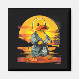 Taekwondo-Gummiente Kickboxen-Tier Jiu-Jitsu Magnet