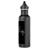 taekwondo Herzschlag korea Kampfkunst Grafik T S Edelstahlflasche (Rechts)