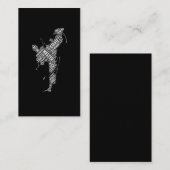 Taekwondo Judo Karate Fighter Martial Arts Visitenkarte (Vorne/Hinten)