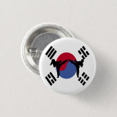 Taekwondo-Junge und Mädchen-Knopf Button (Vorne & Hinten)