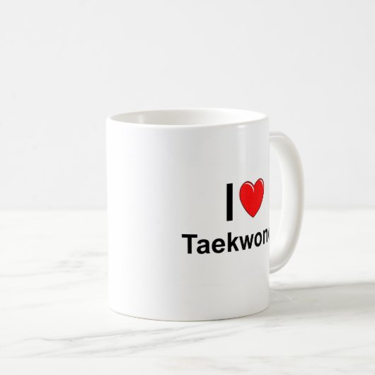 Taekwondo Kaffeetasse (VorderseiteRechts)
