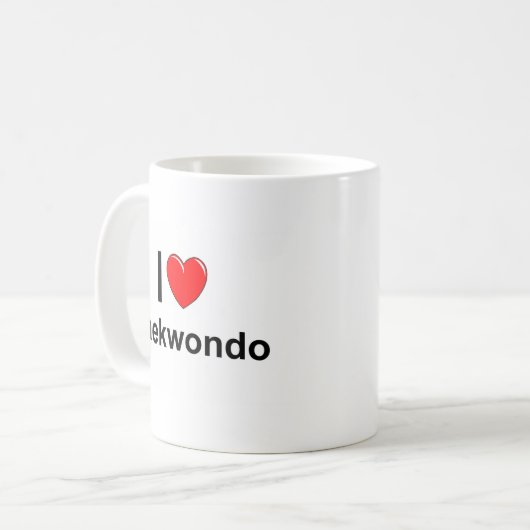 Taekwondo Kaffeetasse (Vorderseite Links)