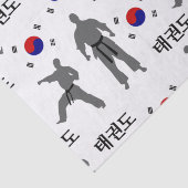 Taekwondo Kampfkunst 태 권 Südkoreanische Flagge Seidenpapier (Ausschnitt)
