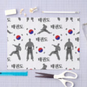 Taekwondo Kampfkunst 태 권 Südkoreanische Flagge Seidenpapier (Handwerk)
