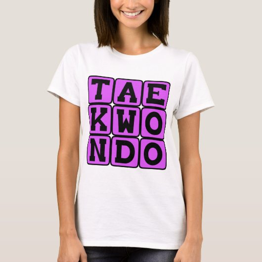 Taekwondo, Kampfkunst T-Shirt (Vorderseite)