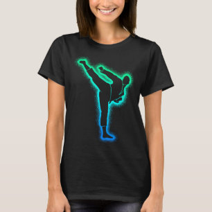 Taekwondo Kampfsport Vater Männer Jungen Karate T-Shirt