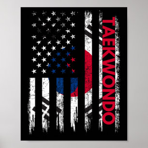 Taekwondo Karate Martial Arts Training Koreanische Poster