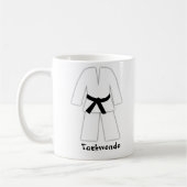 Taekwondo-Karate-schwarzer Gürtel Kaffeetasse (Links)