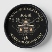 Taekwondo Karate Studio Uhr (Vorderseite)