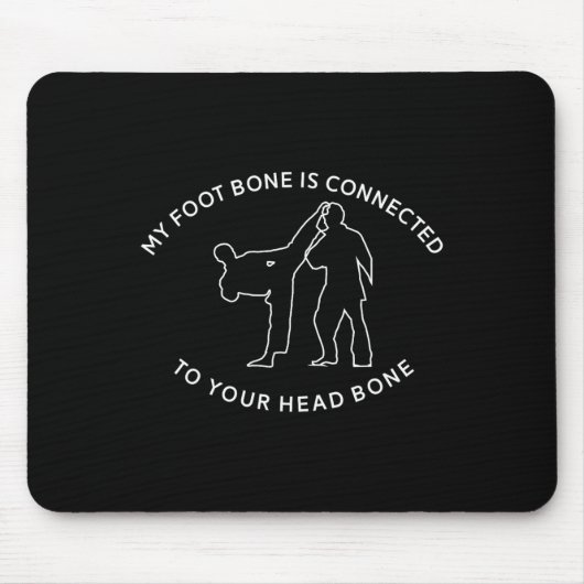 Taekwondo Karate Tkd Kickboxing Mousepad (Vorne)