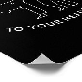 Taekwondo Karate Tkd Kickboxing Poster (Ecke)