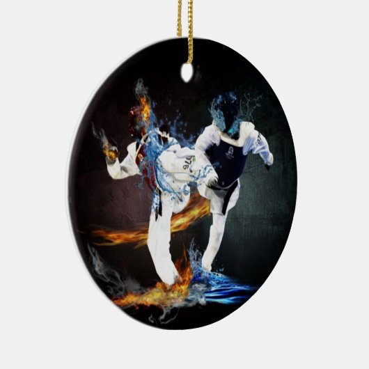 Taekwondo Keramik Ornament (Rechts)