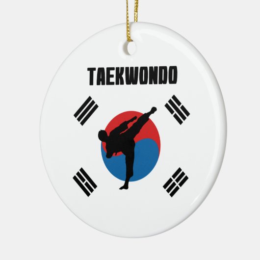 Taekwondo Keramik Ornament (Links)