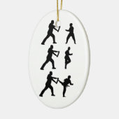 Taekwondo Keramikornament (Links)