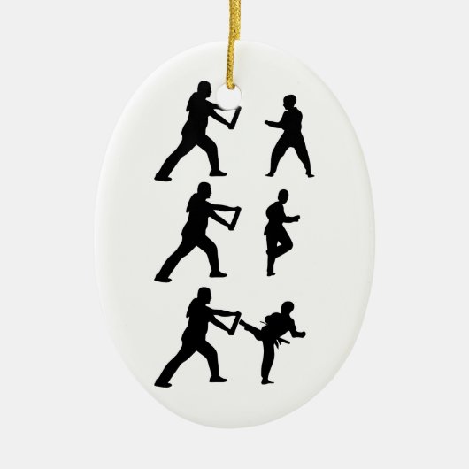 Taekwondo Keramikornament (Vorne)