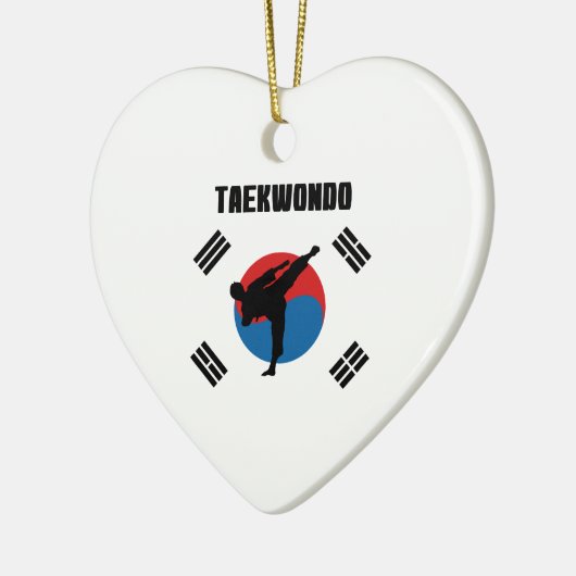 Taekwondo Keramikornament (Links)