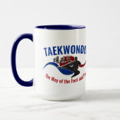 Taekwondo Kick with Flowing Taegeuk Tasse (Links)