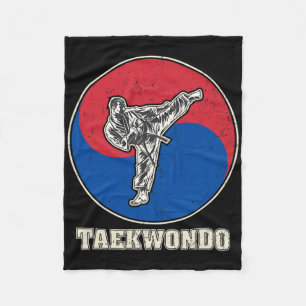 Taekwondo-Kickboxen-Karate-Märtyrer-Kunst-Training Fleecedecke