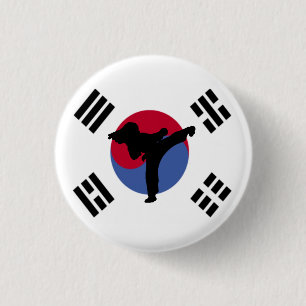 Taekwondo-Kicker-Knopf Button