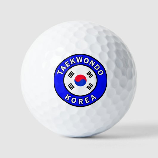 Taekwondo Korea Golfball (Vorderseite)