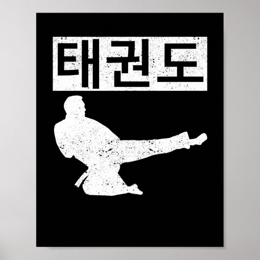 Taekwondo Koreanisch Poster (Vorne)