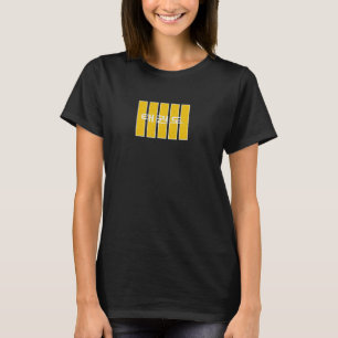 Taekwondo Koreanischer Text 05 Dan in Gold T-Shirt
