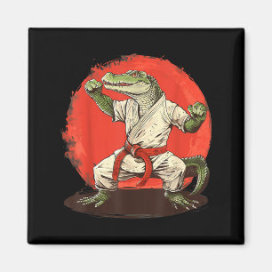 Taekwondo Krokodil Kickboxen Tier Jiu-Jitsu Magnet