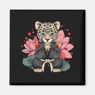 Taekwondo Leopard Kickboxen Animall Jiu-Jitsu Magnet