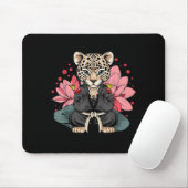 Taekwondo Leopard Kickboxen Animall Jiu-Jitsu Mousepad (Mit Mouse)