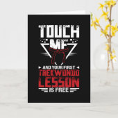 Taekwondo Lesson Karte (Gelbe Blume)