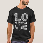 Taekwondo Liebe Word Theme Design Tae Kwon Do T-Shirt (Vorderseite)