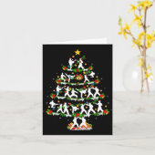 Taekwondo Lover Xmas Lighting Taekwondo Christmas Karte (Gelbe Blume)