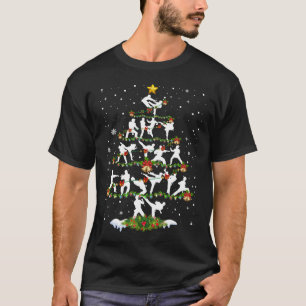 Taekwondo Lover Xmas Lighting Taekwondo Weihnachte T-Shirt