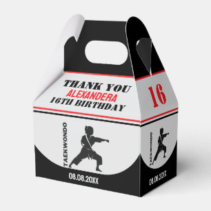 Taekwondo-Mädchen Geburtstag Taekwondo-Spielerin P Geschenkschachtel