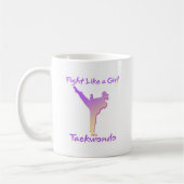 Taekwondo-Mädchen Kaffeetasse (Links)