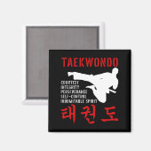 Taekwondo Magnet (Vorderseite/Rückseite)