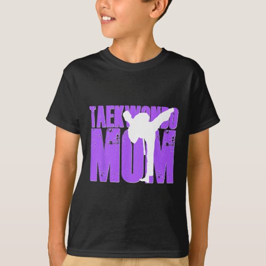 Taekwondo Mama Shirt Tae Kwon Do Martial Arts Moth (Vorderseite)