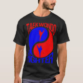 Taekwondo Martial Art Yin und Yang Usa T-Shirt (Vorderseite)