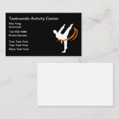 Taekwondo Martial Arts Class Business Cards Visitenkarte (Vorne/Hinten)
