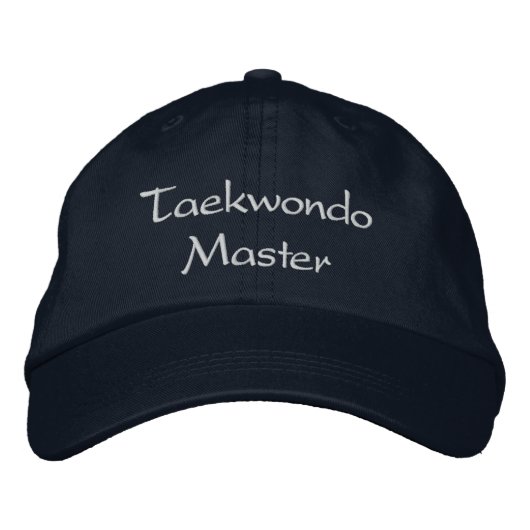 Taekwondo Master Baseball Cap Bestickte Baseballkappe (Vorderseite)