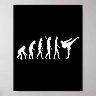 Taekwondo Mma Evolution Judo Kung Fu Tkw Kickboxen Poster