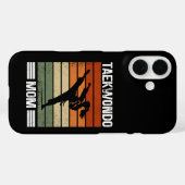 Taekwondo-Mutter Retro-Kampfsport-Mutter-Geschenk Case-Mate iPhone Hülle (Rückseite (Horizontal))