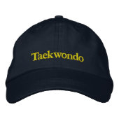 Taekwondo Navy Baseball Cap Bestickte Baseballkappe (Vorderseite)
