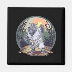 Taekwondo Nilpferd Kickboxen Animall Jiu-Jitsu Kun Magnet