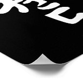 Taekwondo- oder Tae Kwon Do-Symbol-Training Martia Poster (Ecke)