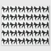 Taekwondo-Packpapier Geschenkpapier (Flach)