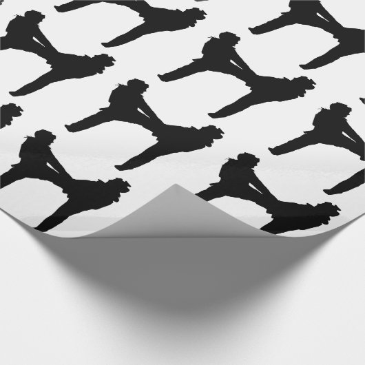 Taekwondo-Packpapier Geschenkpapier (Ecke)