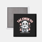 Taekwondo Panda Lustig Koreanisch Tkd Magnet (Vorderseite/Rückseite)