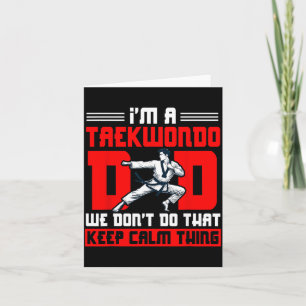 Taekwondo Papa Wir Bleiben Ruhig Sache Vatertag Karte