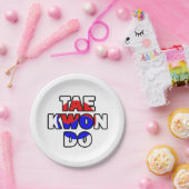 Taekwondo Pappteller (Party)